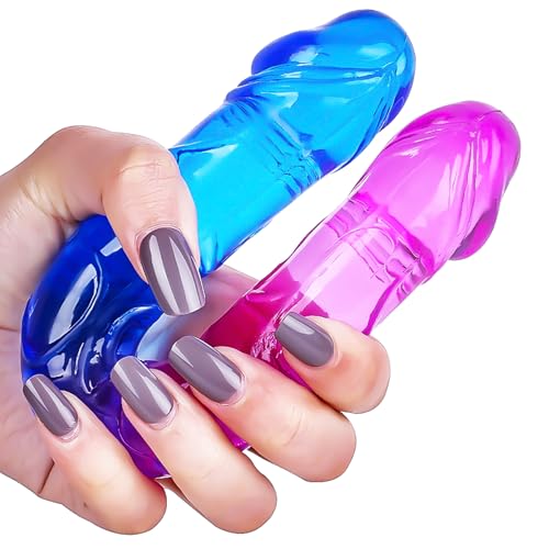 9.4 inch Small Double Dongs Dildo Realistic Double-Ended Dildo, Flexible & Bendable Doubles Sided Dildos Penetrating G spot Anal Long Dildos Women Lesbian Sex Toys for Couples Beginner