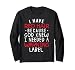 i have red hair because god knew i needed a warning label Long Sleeve T-Shirt