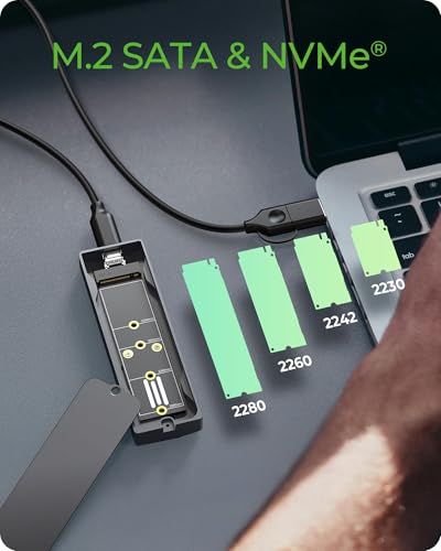 Carcasa Externa ICY BOX para SSD M.2 NVMe/SATA con Luz RGB miniatura 3