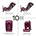 Diono Radian 3RXT SafePlus, 4-in-1 Convertible Car Seat, Rear and Forward Facing, SafePlus Engineering, 3 Stage Infant Protection, 10 Years 1 Car Seat, Slim Fit 3 Across, Purple Plum