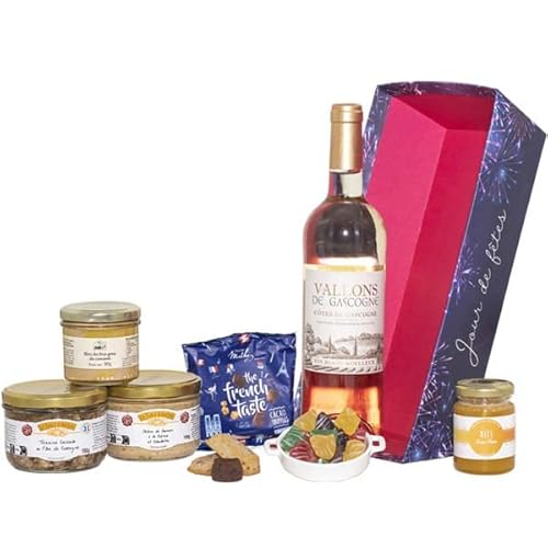 COLIS GOURMANDS - Panier Garni Produit Français - Coffret Gourmand À Offrir - Panier gourmand - Foie Gras - Idéal pour Cadeau de Noël - Corbeille "Jour de Fêtes" Cover