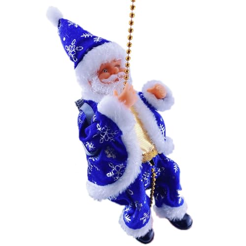 NIHUIFA Interactive Christmas Santa Easy Assemble Electric Climbing Ladder Toy for Children Party Home Wall Door