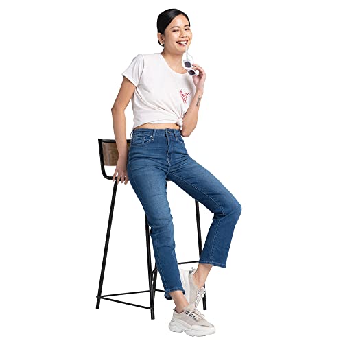 Image of Spykar Women's High Rise Regular Fit Jeans