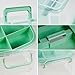 HEY FOLY 15qt Clear Medicine Organizer Storage Box with Tray, Plastic First Aid Box Empty, Thickened Medicine Container Chest, Multipurpose Medical Case with Labels, Medicine Caddy with Lids Handles