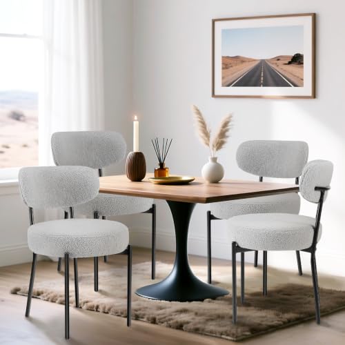 OLIXIS Dining Chairs Set of 4, Mid Century Upholstered Kitchen Chairs