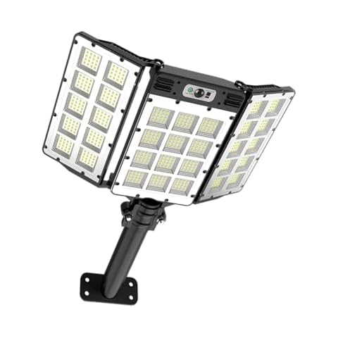 KEPEAK Solar Street Lights,6000mAh 800LED Motion Sensor Outdoor Lights with Remote Control, IP66 Waterproof Adjustable Flood Light Outdoor for Yard, Garden, Pathway Cover