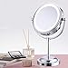 Led Lamp Double-Sided Makeup Mirror Desktop with Light Beauty Mirror 5 Times Magnification Vanity Mirror USB Plug-in Version
