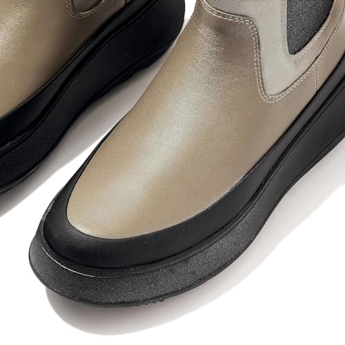FitFlop F-Mode Water-Resistant Flatform Chelsea Boots for Women - Leather Upper - Microwobbleboard EVA Midsole4