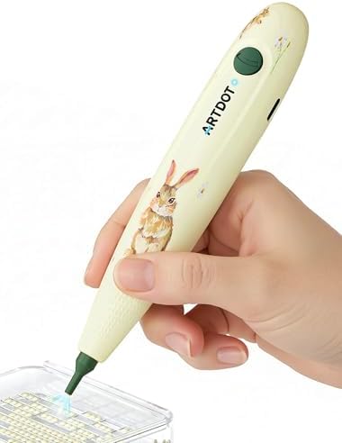 ARTDOT Elektrischer Diamond Painting Stift Set, ein Kabelloser Automatischer Wachsstift als Zubehör für Diamant Painting Erwachsene Blider