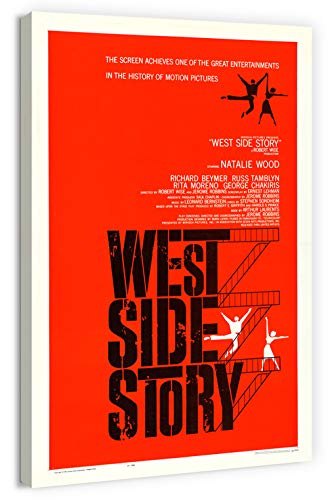 artprints1stop Canvas Print Wall Art - Vintage Movie Poster for The 1961 Film West Side Story - 16x24 inches