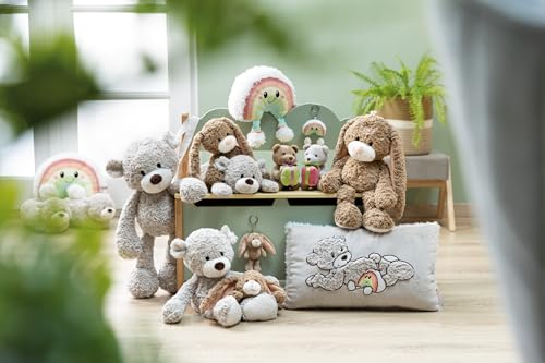 NICI Kuscheltier Bär Finni 30cm - grau - Weiches Plüschtier – niedliches Stofftier zum Kuscheln & Spielen – tolle Geschenkidee für Kinder & Erwachsene | 62315