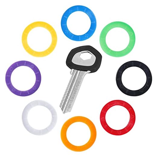 Uniclife 24 Pack Key Caps - 0.9 Inch Round, 8 Colors (Not Suitable for Square or Odd-Shaped Keys)