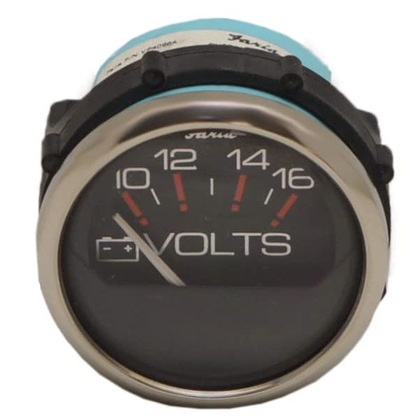 Faria Boat Volt Gauge VP4096A | 2 Inch Silver Black