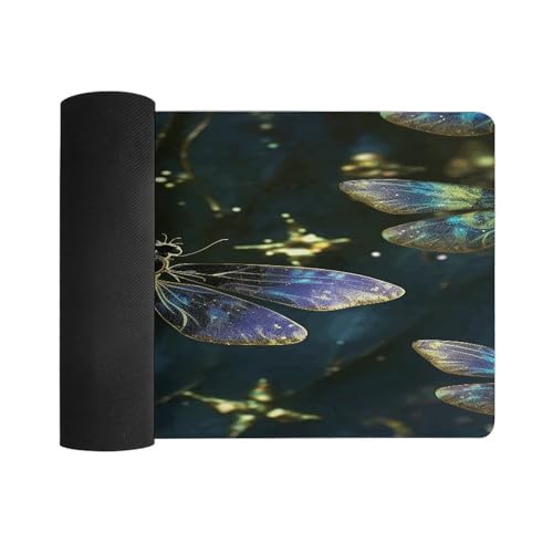 Alfombrilla de escritorio Dragonfly Rubber base 30x60 cm miniatura 3
