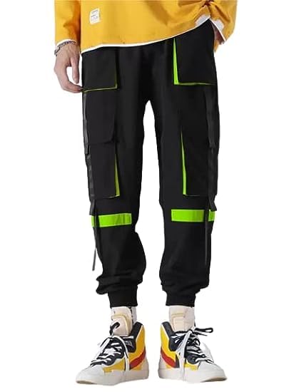 Multi-Pocket Cargo Joggers Techwear Hip Hop Pants for Men and Wom...