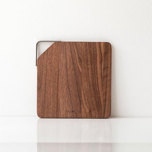 Trivets for Hot Pots and Pans, 2 Pack, North American Black Walnut Wood, Coaster, Heat Resistant Surface and Countertop Protection for Kitchen and Dining Room, Decorative Hot Dish Holder