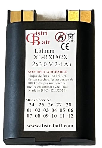 Batterie RXU02X BATXU02X pour éviter les pannes d'alarme SH630AX lithium 3V 2.4Ah