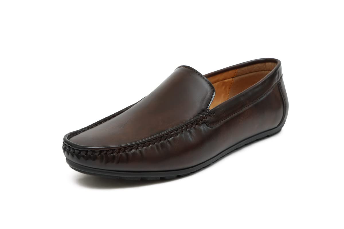 SHOE BLATE Mens Brown Synthetic Leather Loafer - 06 UK (B0BNC3GJ7R) Amazon Price History, Amazon Price Tracker