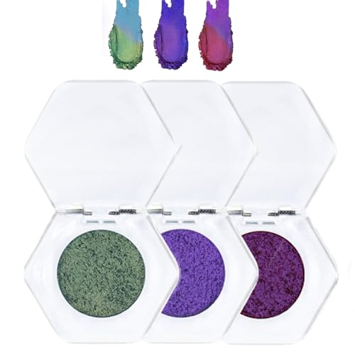 Lyoveu Adrianna Nicole Eye Shadow, Ethereal Single Color-shifting Eyeshadow, Clickable Eyeshadow Single, Color Shifting Eyeshadow, Glitter Eyeshadow Powder, Metallic Eyeshadow Chameleon