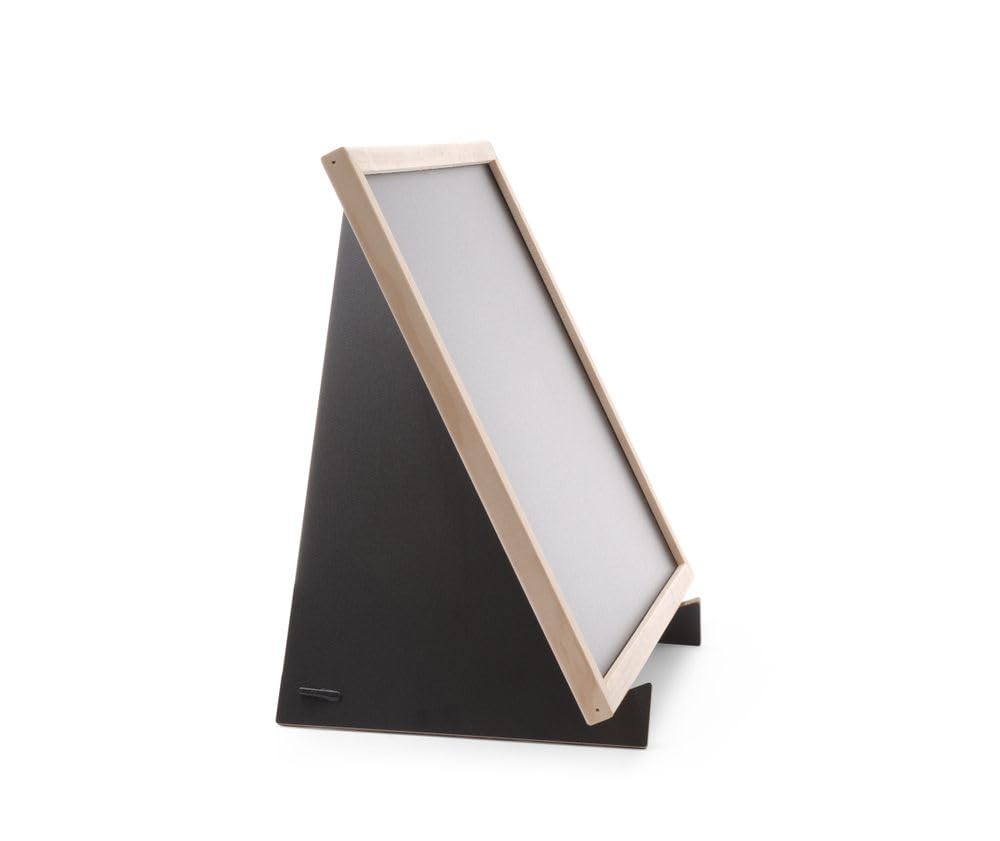 HENDI Kreidetafel, Blackboard, Schiefertafel, Memoboard, mit Ständer, Holzrahmen, 300x400mm, Holz