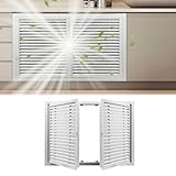 Xyrona Trampilla Pladur Ventilación con Panel de Acceso de Doble Puerta, Puerta de Metal Empotrada(H70xW80cm/28 x32)