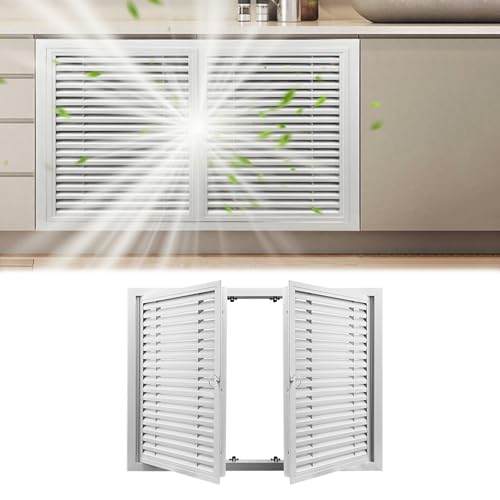Trampilla Pladur Ventilación con Puerta de Metal Empotrada Robusta 2