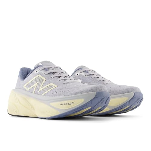 New Balance Women's Fresh Foam X More V5 Running Shoe, Pearl Grey/Dusk Shower/Calcium, 7 W