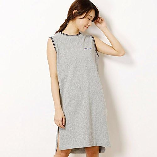Amazon Co Jp チャンピオン 半袖 Tシャツワンピ クルーネック 膝丈 スクリプトロゴ刺繍 ワンピース Cw S304 レディース 服 ファッション小物