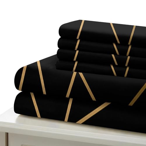 Housse de couette géométrique ultra douce en microfibre de qualité supérieure - 7