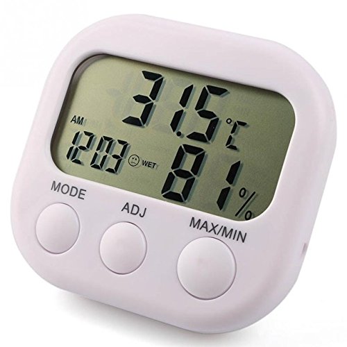 Futaba LCD Digital Thermometer Hygrometer Gauge With Clock 1