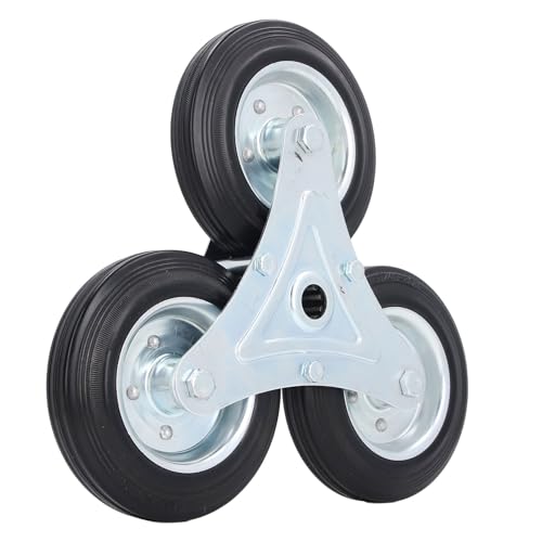 Roue d'escalade de service diable chariot caoutchouc conception triangulaire 300lb