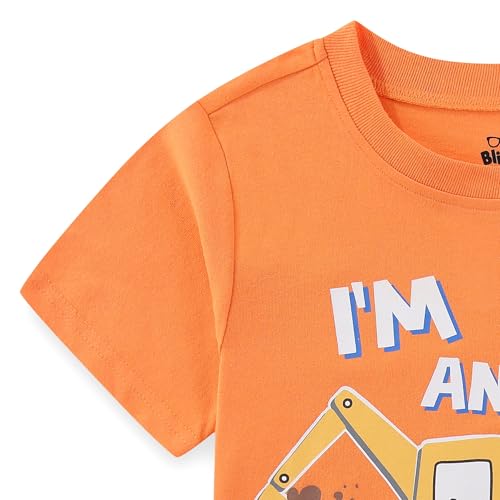Image of Blippi Boys Short Sleeve T-shirt and Short 2 Piece Set for Toddler 2T to Big Kids