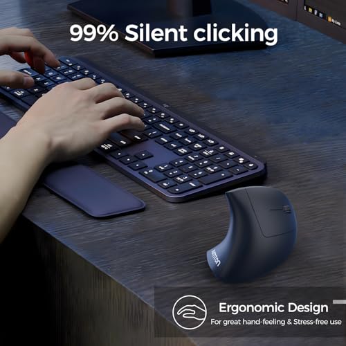 Image of AVMTOM Wireless Mouse Wireless Gaming Mouse Rechargeable PC Mouse with RGB Backlit 6 Buttons Adjustable Ergonomic for Laptop, PC, Computer, Desktop, Notebook etc Gaming Mouse Wireless (Pure Black)