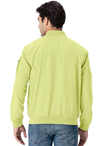 Image of Gopune Men's Windproof Bomber Jacket Lightweight Windbreaker Outdoor Golf Fashion Coat
