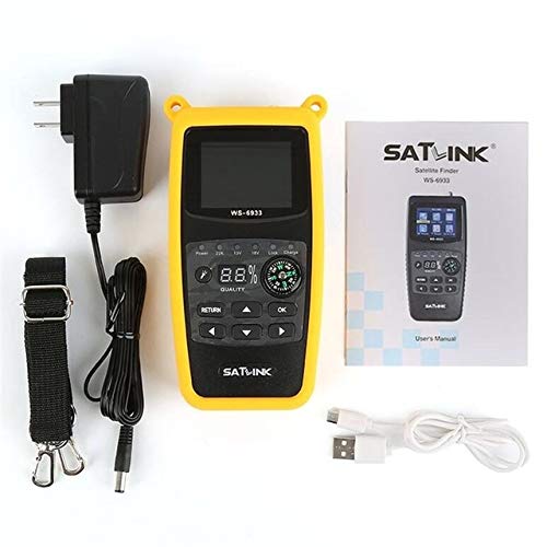 Lysee Fiber Optic Equipments - Digital Satellite Finder Sat Meter DVB-S2 Satfinder 2.1 Inch LCD Display FTA C&KU WS 6933 WS6933 DVB S2 - (Color: 1pcs)