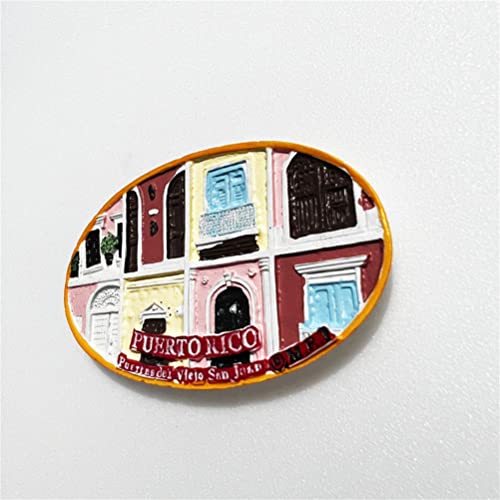 Imán decorativo artesanal San Juan Puerto Rico 3.3x2 in miniatura 4