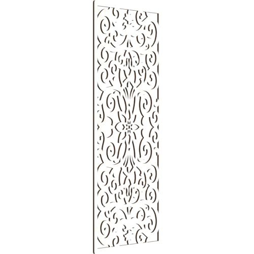 Image of 25 3 /8 inchW x 64 3 /8 inchH x 3 /8 inchT Buel Decorative Fretwork Wood Wall Panels, Birch