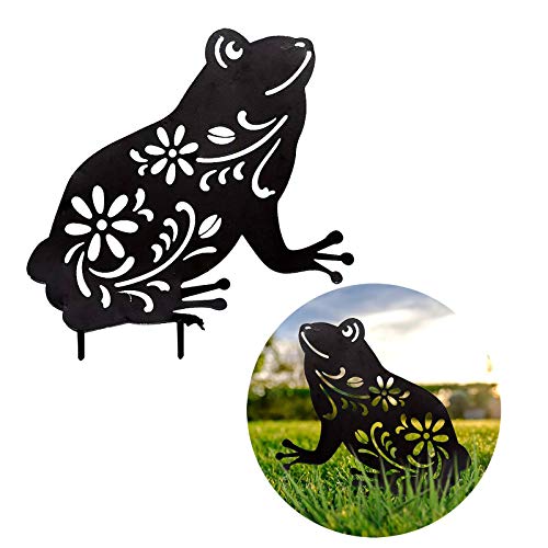 Pomobie Acrylic Animal Yard Decor Garden Animal Silhouette Statue Frog Gifts Yard Art Decorative Garden Stakes Animal Toys Decorations For Garden Decor, Patio, Outdoor #TOP1