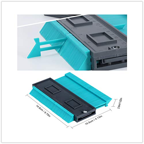 image for Gotega Contour Gauge 5 inch Contour Gauge Duplicator Easy Outline Gaug