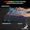BlueFinger RGB 87 Keys Gaming Keyboard and Backlit Mouse Combo, USB Wired Rainbow Keyboard, Gaming Keyboard Set for Laptop PC Computer Game and Work(Black & Gray)