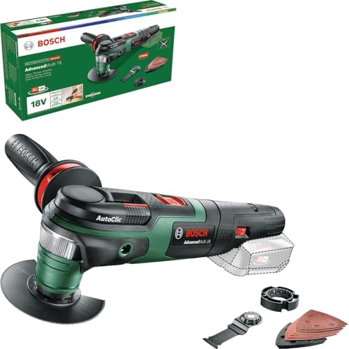 Bild 11 - Bosch Multifunktionswerkzeug AdvancedMulti 18 (ohne Akku, 18-Volt-System, Universal-Zubehör-Set, in SystemBox | Größe S) - Amazon Edition