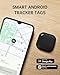 Air Tracker Tags for Android（NOT for iOS or Huawei） Bluetooth Tracker for Android Smart Tracking Tag for Google Find My Device App Item Finder for Backpack, Keys (White & Black-4pcs)