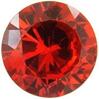 Piedra de circonita natural de 7.25 ratti, forma de corte redondo, certificado original, circonita roja cúbica natural, forma de corte de diamante, piedra de circonita roja, piedra suelta para hombres