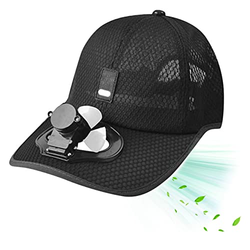 Boné de beisebol com ventilador chapéu de beisebol ventilador carregamento USB chapéu de malha respi