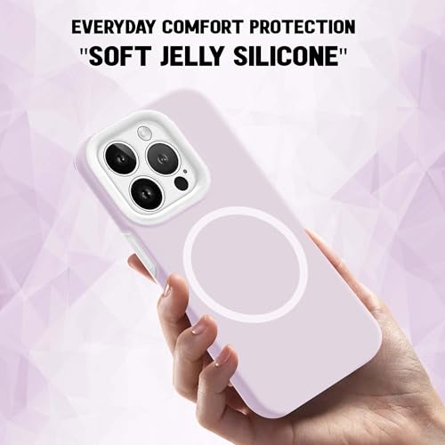 Image of Kratos Soft Silicone Case Cover Compatible with iPhone 16 Pro Max - Everyday Comfort Protection, Wireless Magnetic Charging Case with Raised Edge Camera & Screen Protection, Shock-Resistant Design