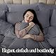 Utopia Bedding Bettwäsche 135x200 Set - Mikrofaser Bettbezug 135x200 cm + 1 Kissenbezug 80x80 cm - Grau