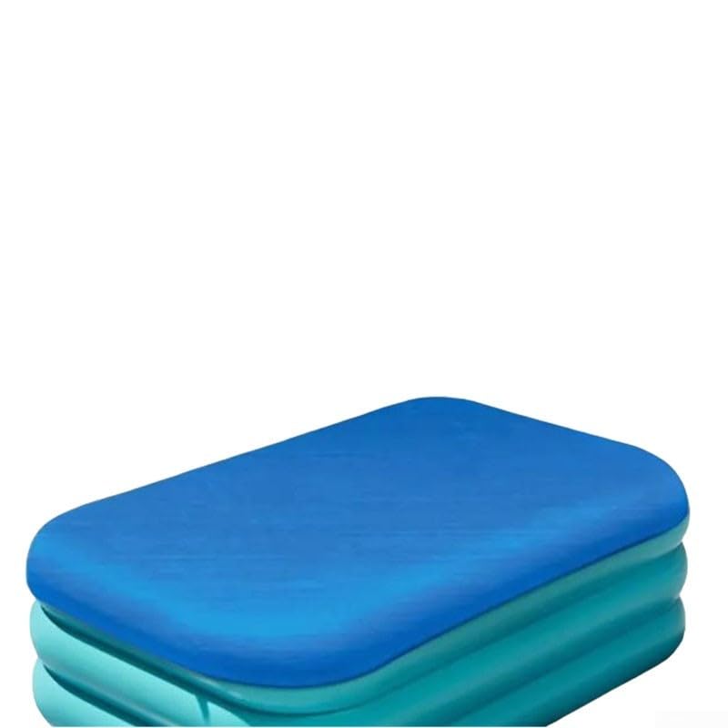Bâche de protection pour piscine extérieure rectangulaire : jardin propre