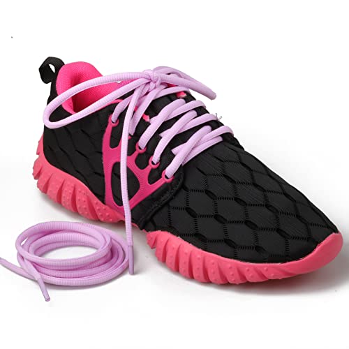 Image of 2 Pairs Oval Athletic Shoelaces 33 Colors 1 /4 inch Half Round Shoe Laces for Sneakers