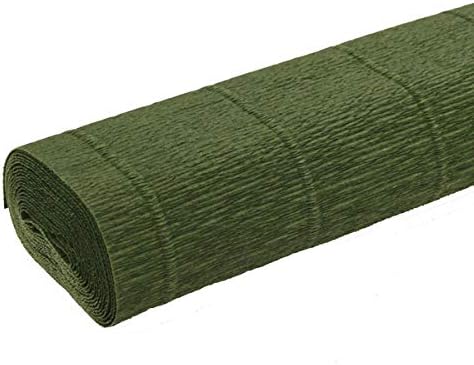 FloristryWarehouse Crepe Paper roll Lite 140g (50 x 250cm) Leaf Green (Shade 991)