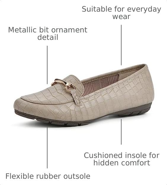 Image of CLIFFS BY WHITE MOUNTAIN Women's Glowing Cushioned Loafer Flat